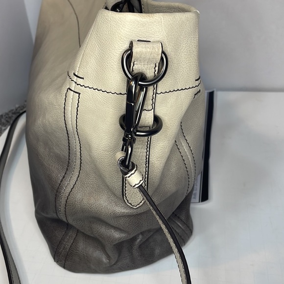 SOLD NO TOUCH Authentic PRADA ombre leather tote bag with crossbody strap COA - Picture 4 of 12